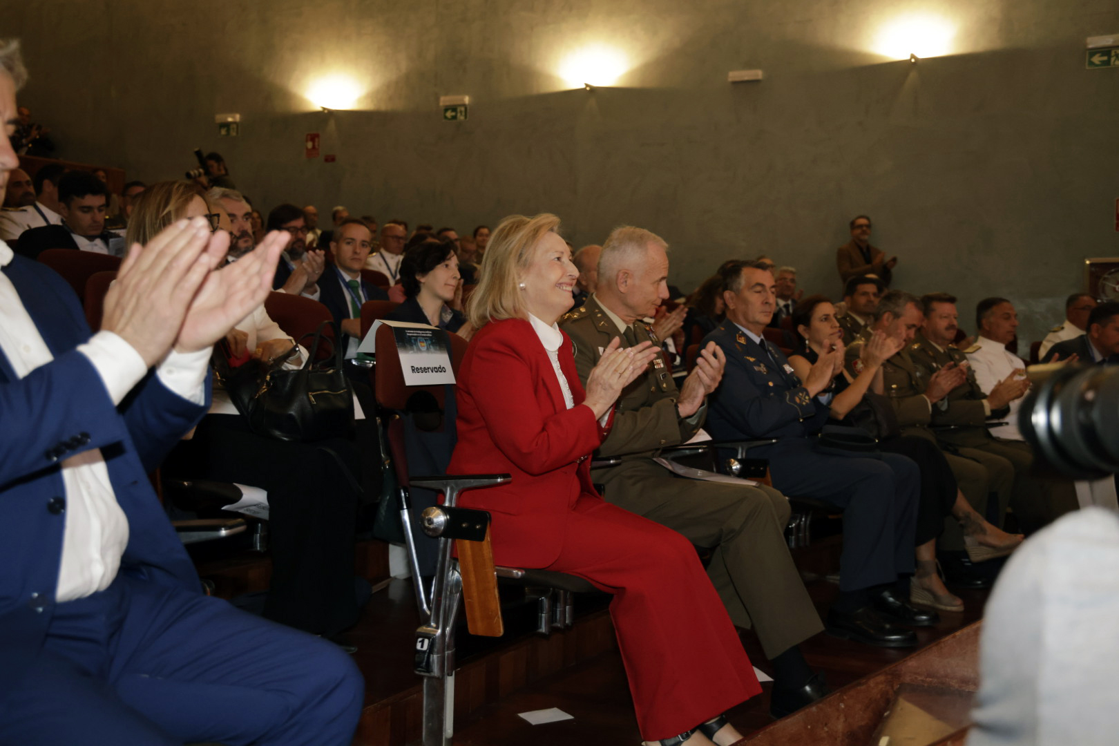 Secretaria de Estado de Defensa, María Amparo Valcarce, durante su intervención